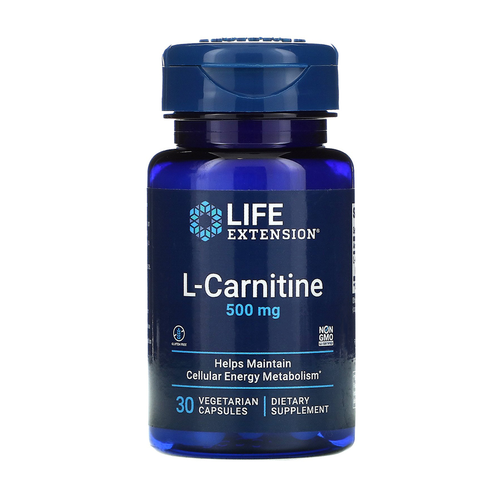 L-Карнітин Life Extension L-Carnitine 500 мг, 30 капсул